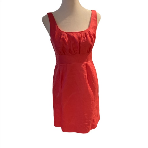 J. Crew Pink Sleeveless Silver Zip Back Above the Knee Sheath Dress Size 2P - Picture 3 of 16